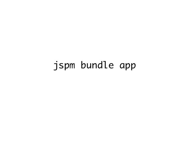 jspm bundle app
