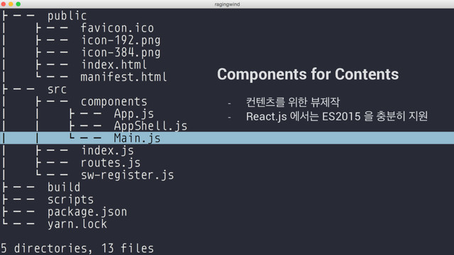 Components for Contents
- ஶబஎܳ ਤೠ ࠭ઁ੘
- React.js ীࢲח ES2015 ਸ ୽࠙൤ ૑ਗ
