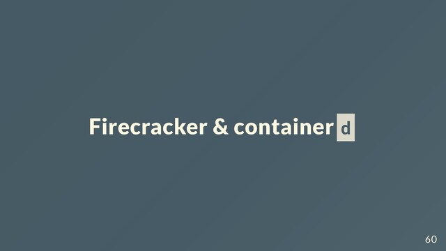 Firecracker & container d
60
