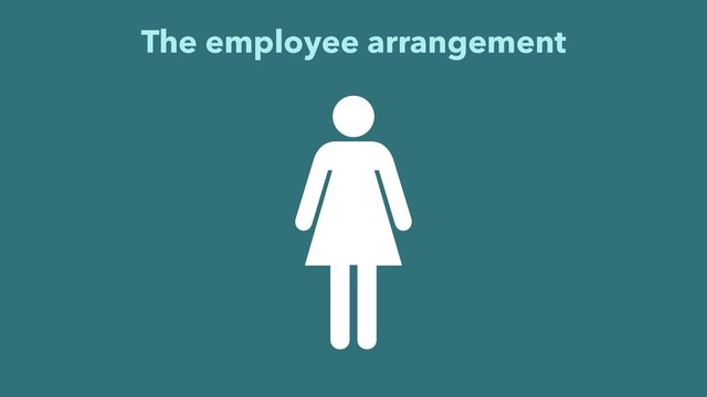 The employee arrangement
