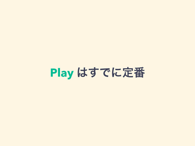 Play ͸͢Ͱʹఆ൪

