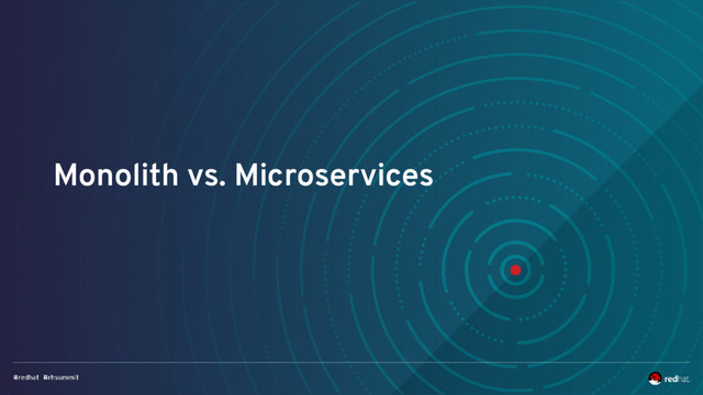 Monolith vs. Microservices
