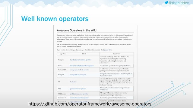 @shahiddev
Well known operators
https://github.com/operator-framework/awesome-operators
