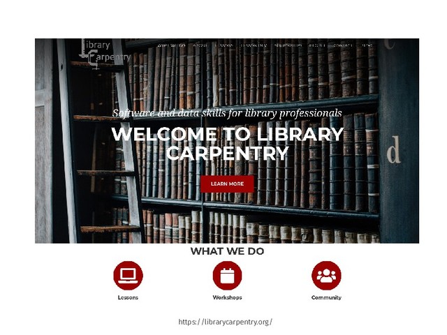 https://librarycarpentry.org/
