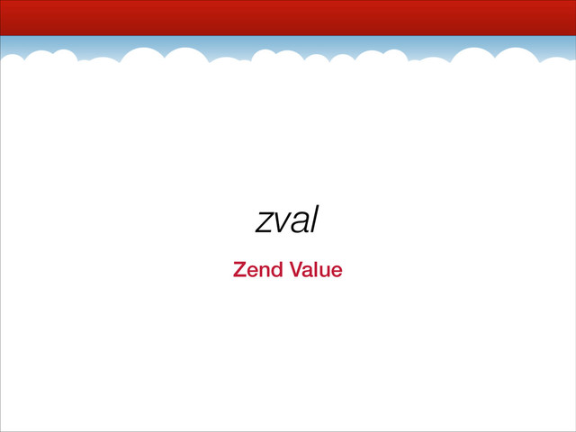 zval
Zend Value
