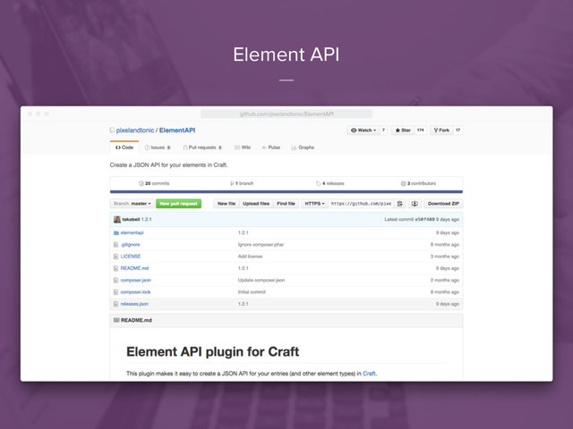 Element API

