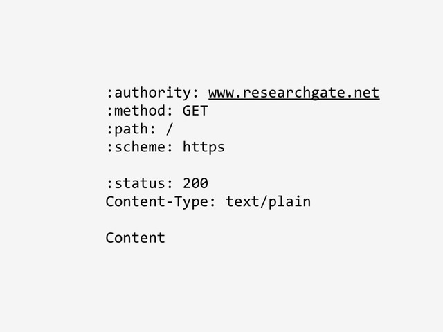 :authority: www.researchgate.net
:method: GET
:path: /
:scheme: https
:status: 200
Content-Type: text/plain
Content

