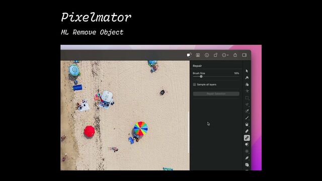 Pixelmator
ML Remove Object
