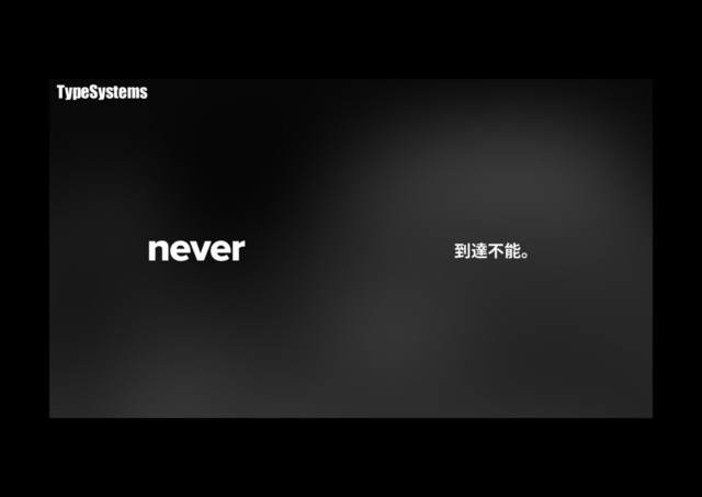 never ⵋ麦♶腉կ
TypeSystems
