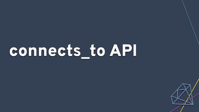 connects_to API
