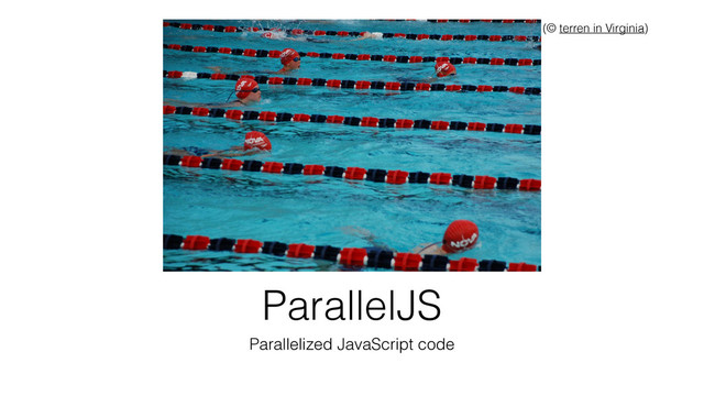 ParallelJS
Parallelized JavaScript code
(© terren in Virginia)
