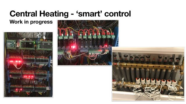 Central Heating - ‘smart’ control
Work in progress
