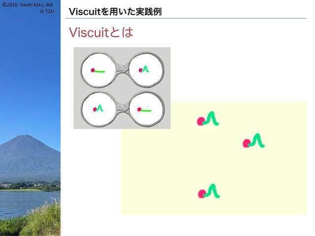 ©2016- Naoki Kato, IML
at TGU Viscuitを用いた実践例
Viscuitとは
