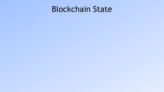 Blockchain State
