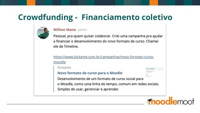 Crowdfunding - Financiamento coletivo
