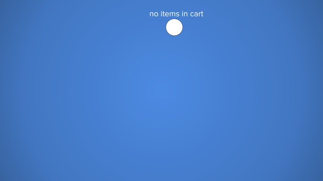 no items in cart

