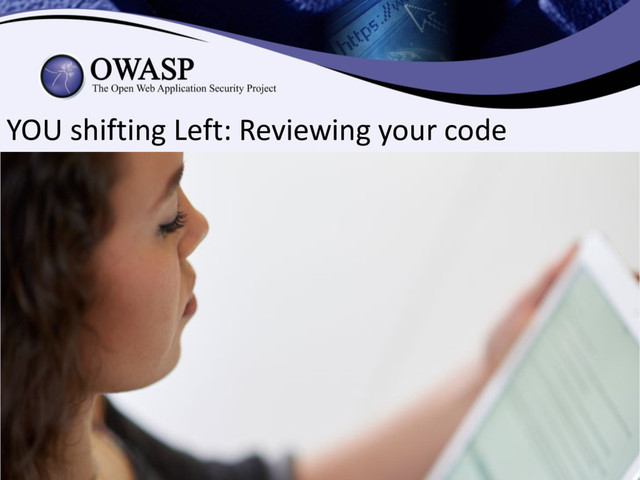 YOU shifting Left: Reviewing your code
