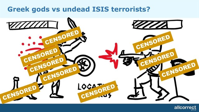 Greek gods vs undead ISIS terrorists?
