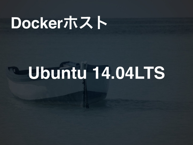 Dockerϗετ
Ubuntu 14.04LTS
