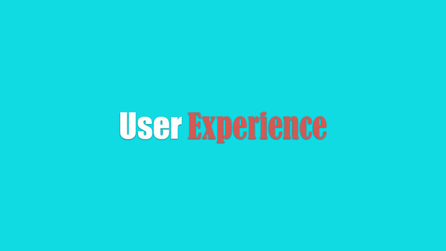 User Experience
