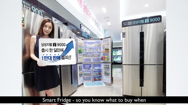 Smart Fridge - so you know what to buy when
