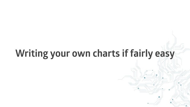 Writing your own charts if fairly easy
