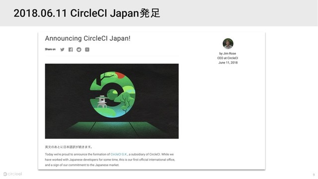 9
2018.06.11 CircleCI Japan発足
