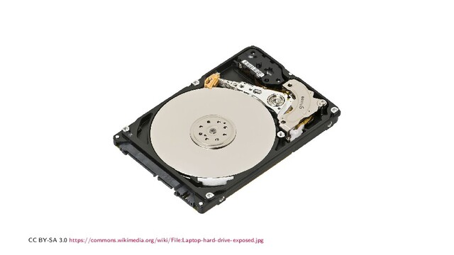 CC BY-SA 3.0 https://commons.wikimedia.org/wiki/File:Laptop-hard-drive-exposed.jpg
