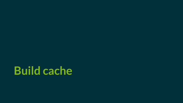 Build cache

