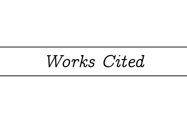 Works Cited
