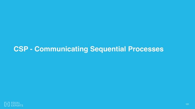 CSP - Communicating Sequential Processes
121
