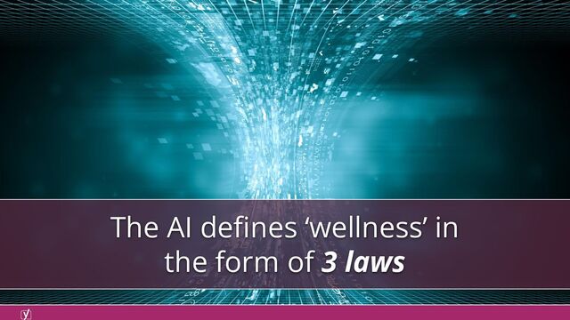 The AI deﬁnes ‘wellness’ in
the form of 3 laws
