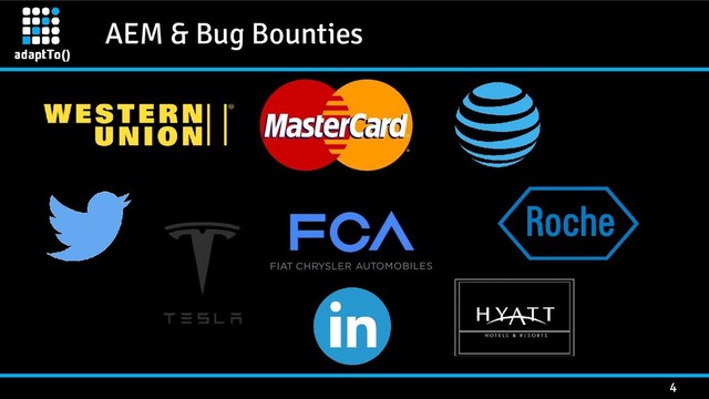 AEM & Bug Bounties
4
