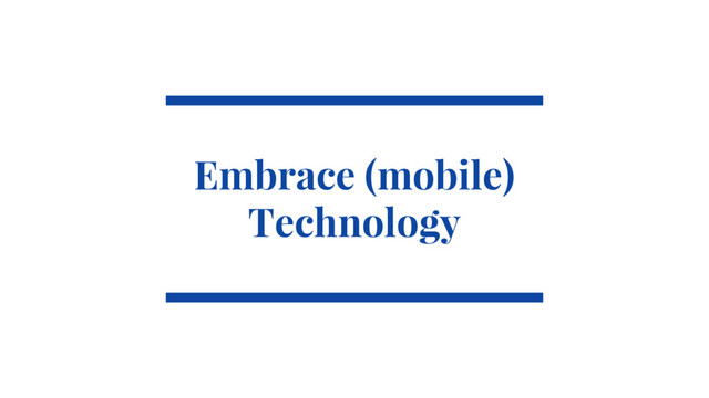 @SimonHearne ➪ JS Monthly ➪ 30 May 2017
Embrace (mobile)
Technology
