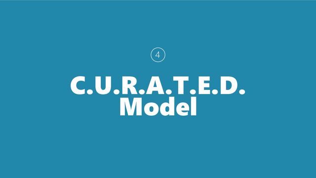 C.U.R.A.T.E.D.
Model
