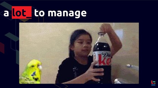 a lot_ to manage
