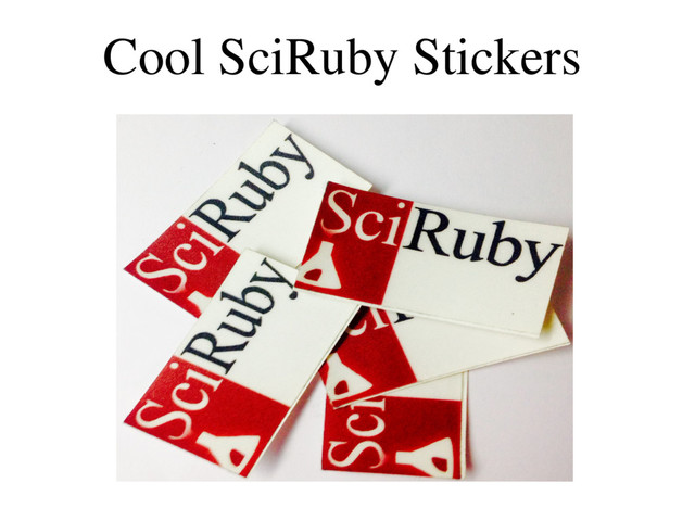 Cool SciRuby Stickers
