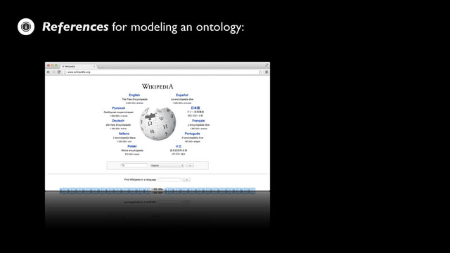 References for modeling an ontology:
