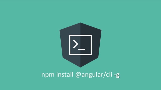 npm install @angular/cli -g

