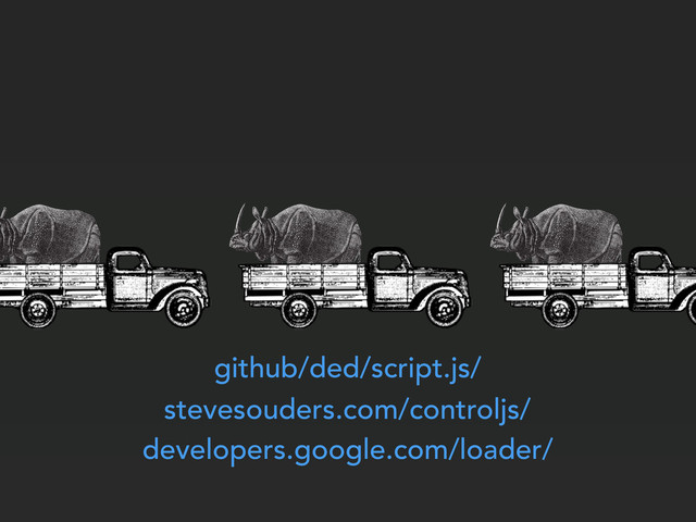 github/ded/script.js/
stevesouders.com/controljs/
developers.google.com/loader/
