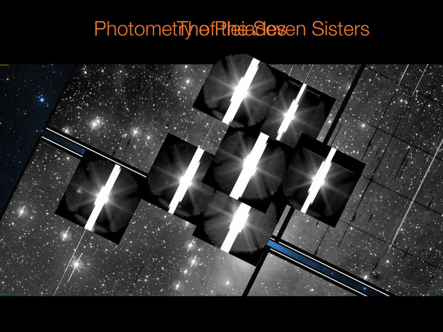 Photometry of the Seven Sisters
The Pleiades
