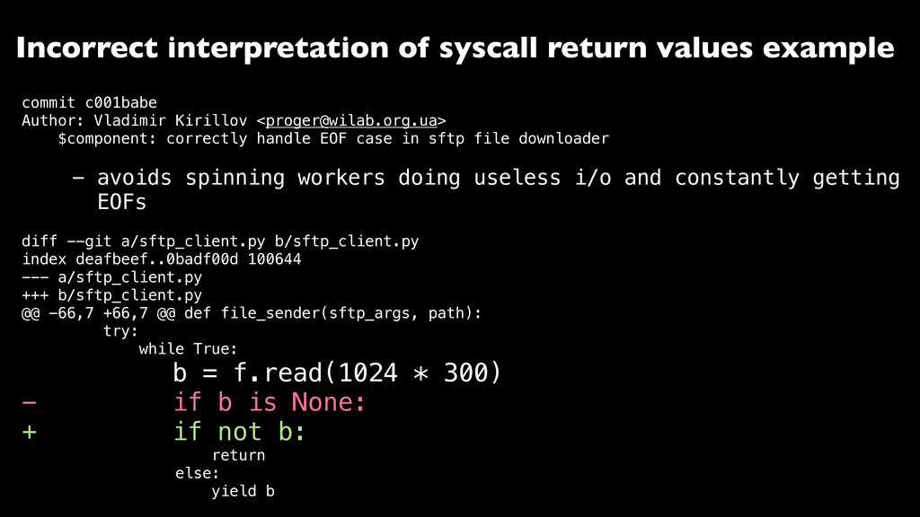 example of utime syscall