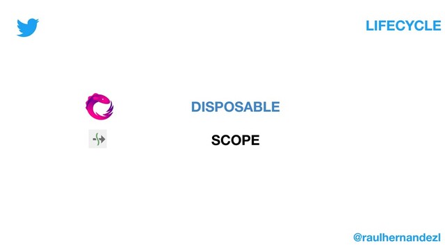 LIFECYCLE
DISPOSABLE
SCOPE
@raulhernandezl
