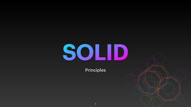 SOLID
Principles
7
