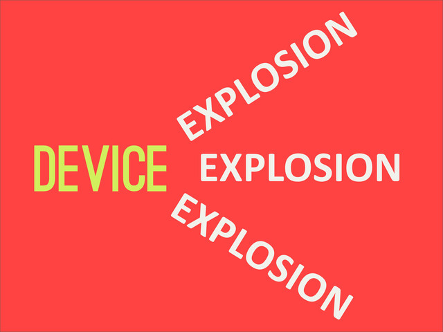 device EXPLOSION
EXPLOSION
EXPLOSION
