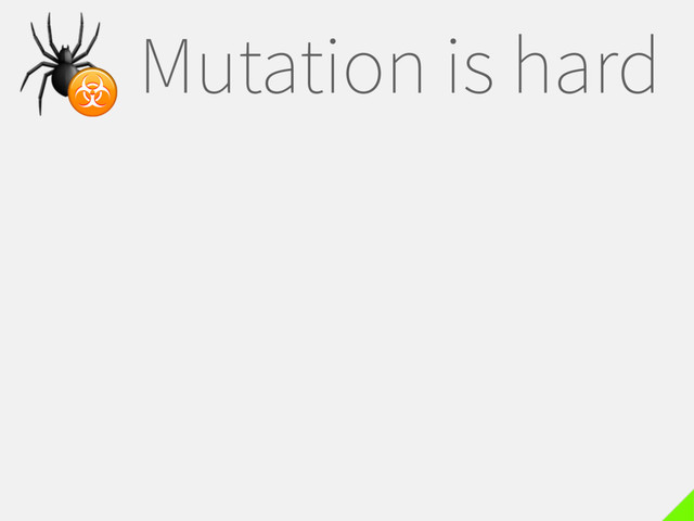 Mutation is hard

☣
