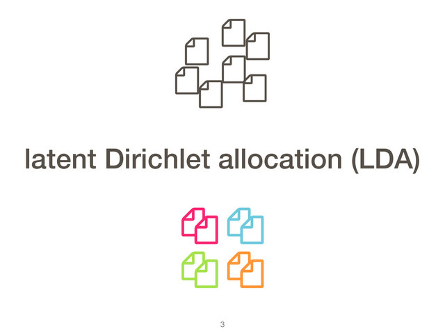 3
latent Dirichlet allocation (LDA)
