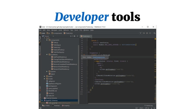 Developer tools
