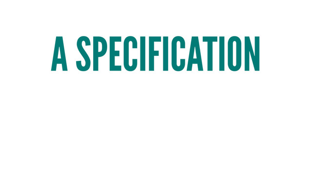 A SPECIFICATION
