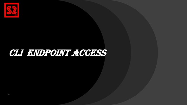 CLI Endpoint Access
…
